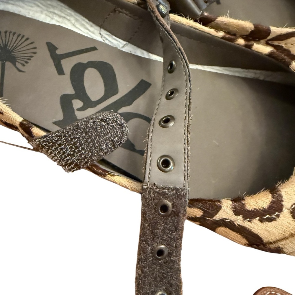 OTBT Gamine Leopard Print Pony Hair Ballet Flats Size 7.5 EUC - Picture 7 of 8